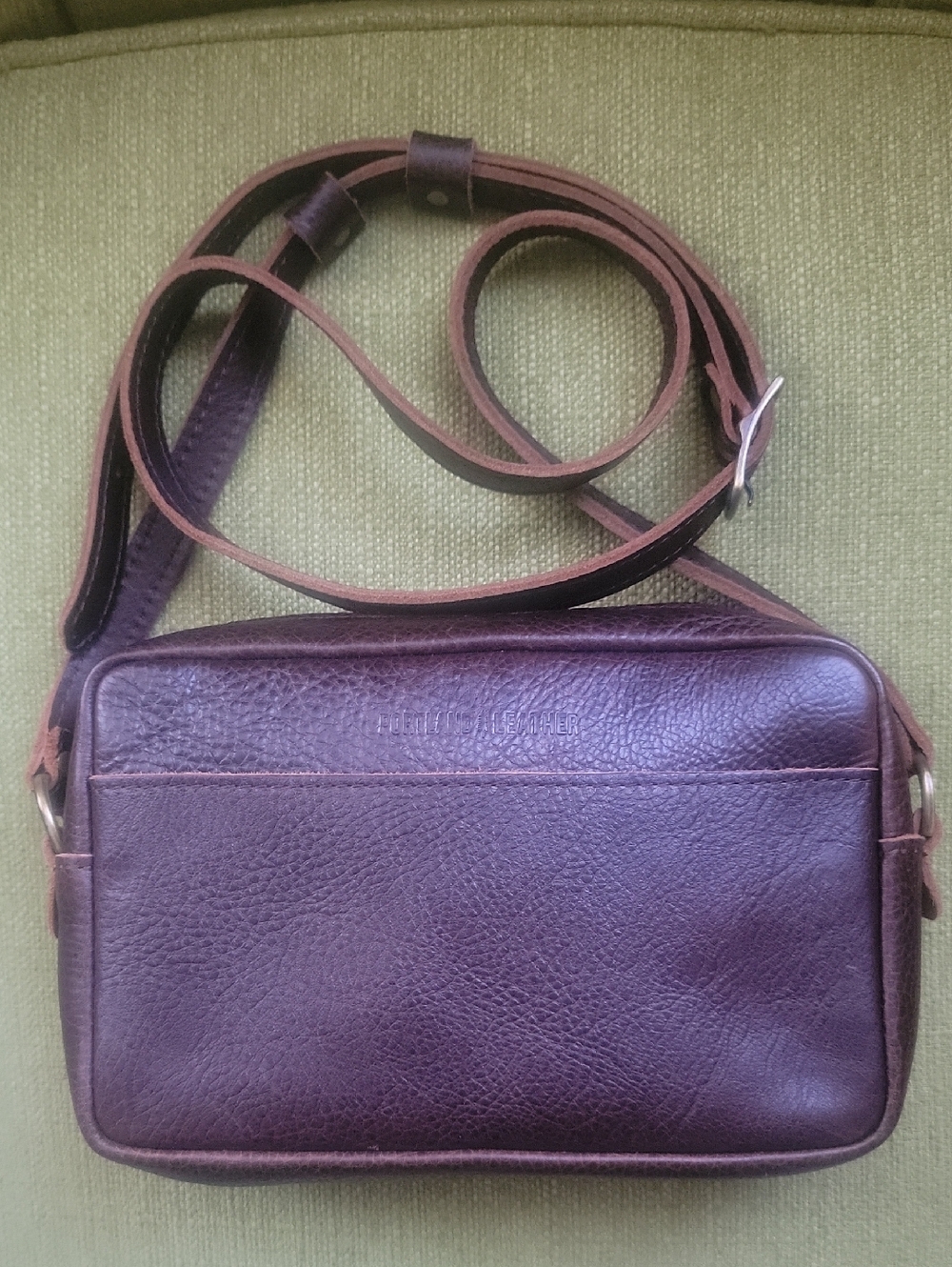 PORTLAND LEATHER   Crossbody Bag - Dark Brown